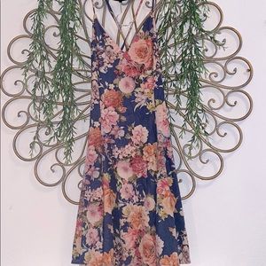 Blue Floral Dress